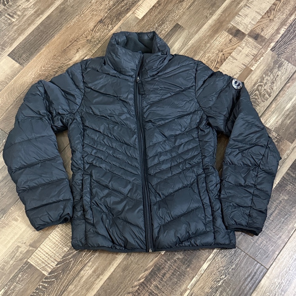Abercrombie &‎ Fitch Black Quilted Puffer Jacket